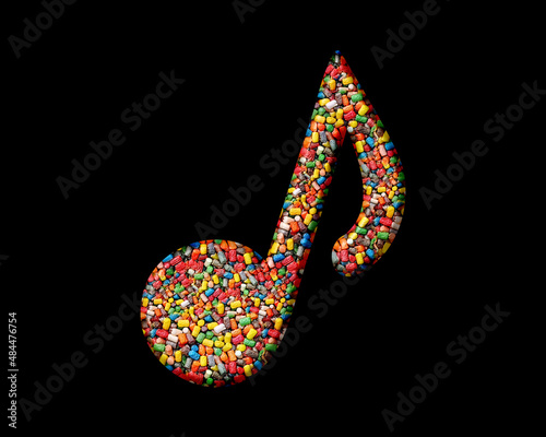 Musician Clef Music Aural Sweet Candies Icon Logo Symbol illustration