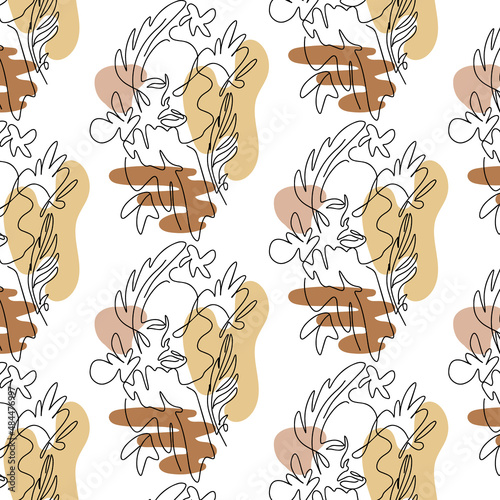 Wallpaper Mural Vector  pattern with hand drawn  minimalistic illustration. Creative abstract artwork . Template for card, poster, banner, print for t-shirt, pin, badge, patch. Torontodigital.ca
