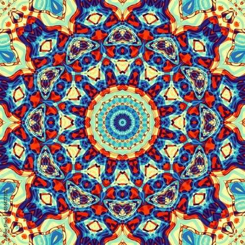 Abstract mandala background. Fractal pattern.