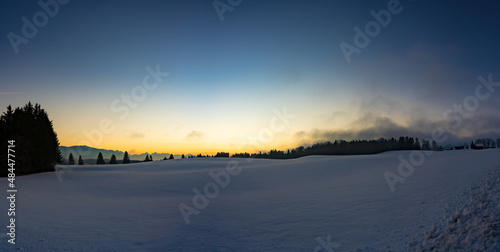 Winterlandschaft, Weihnachten, Schnee, Winter, Landschaft, Alpen, Abendrot, Sonnenuntergang © aBSicht