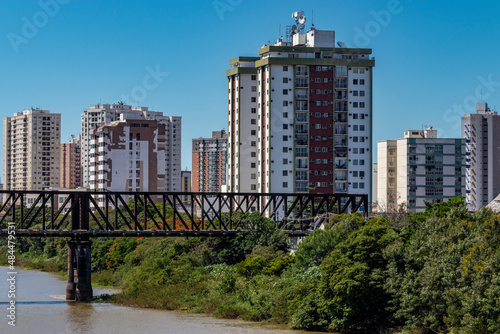 Iron bridge over the Paraíba do Sul river Campos dos Goytacazes