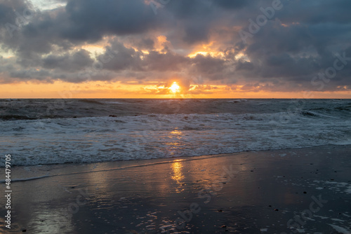 sunset on the beach © FiruzHeydarpoor