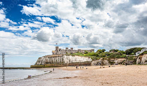 Wallpaper Mural Kingsgate Castle on the cliffs above Kingsgate Bay, Broadstairs, Kent.Broadstairs on the Kent Coastline England  Torontodigital.ca