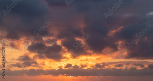 sunset in the sky
