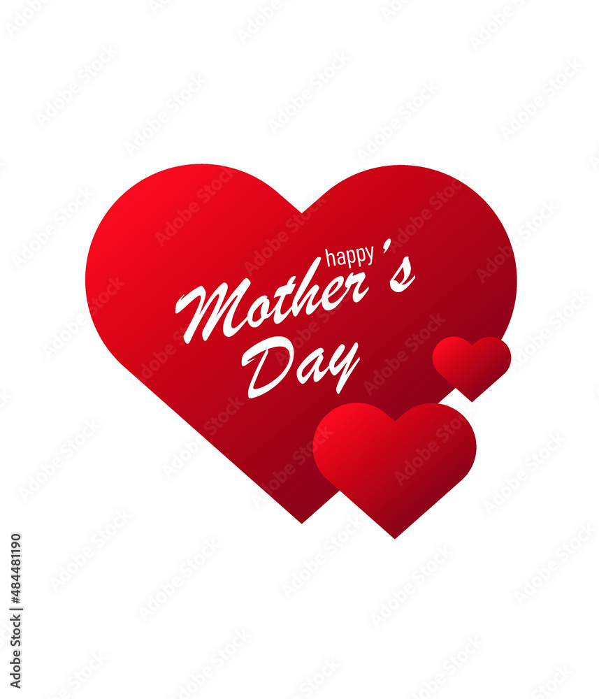 happy mothers day background. mother's day gift concept poster. editable vector
