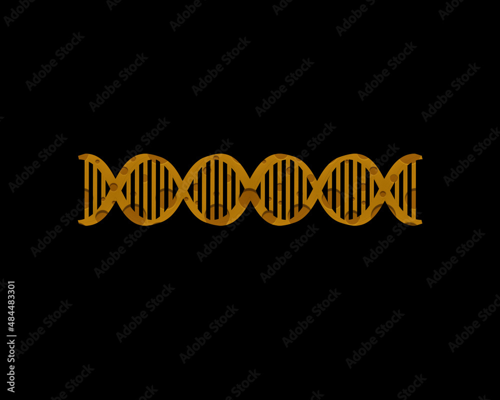 Genetic Gene Biology Cheese Icon Logo Symbol illustration