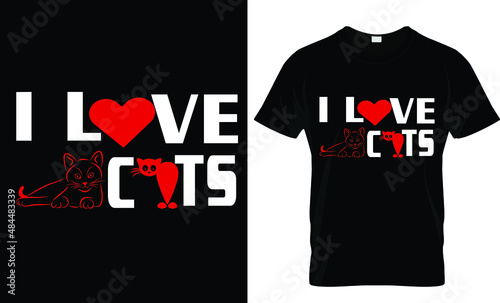 Cat Quote Life- ove is a lot of t-shirt design...