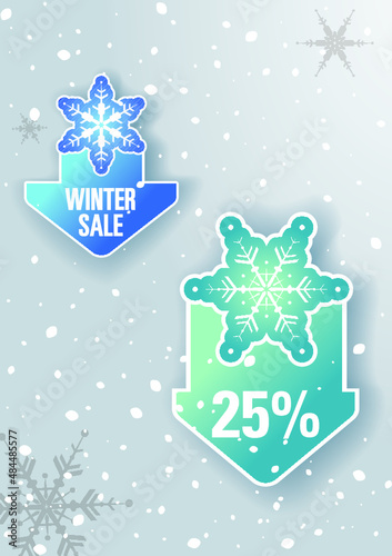 new year, winter sales discounts background photo