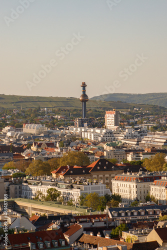 Spittelau Turm in mitten Wiens  photo
