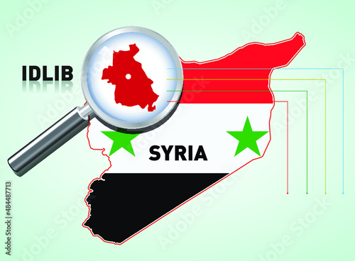 Idlib vector regional map