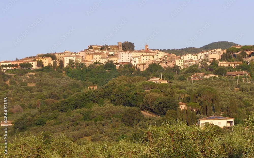 Italian town on the hill.