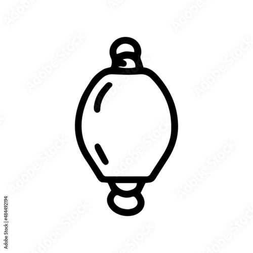 fishing sinker line vector doodle simple icon