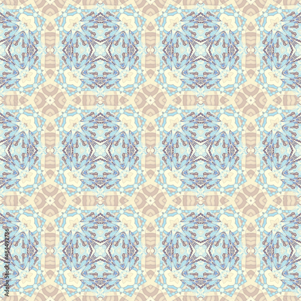 Seamless ornamental decorative pattern. Mosaic art texture. Seamless ornamental decorative pattern. Mosaic art texture.
