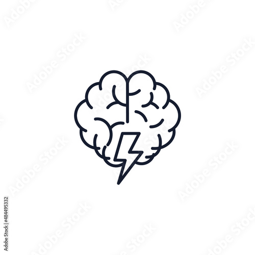 brainstorm icons  symbol vector elements for infographic web