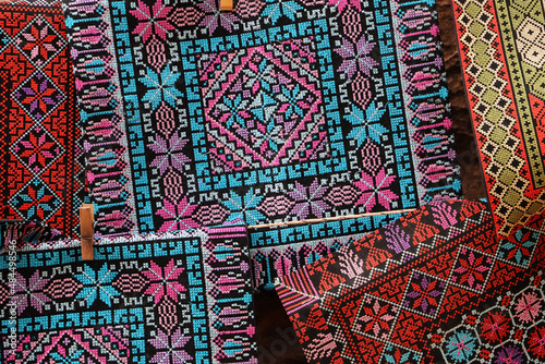 Traditional Bedouin embroidery