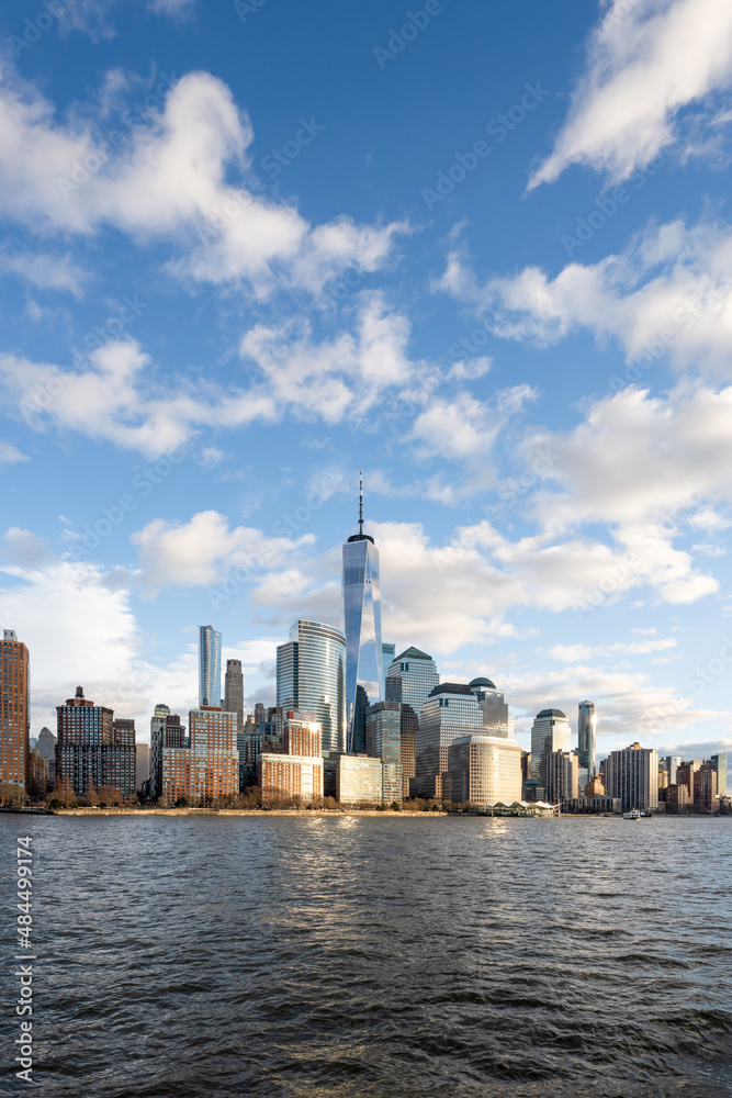 Lower Manhattan Skyline with view of the One World Trade Center Lower Manhattan Skyline with view of the One World Trade Center