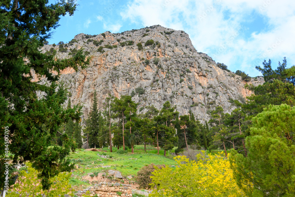 Mount Parnassus is one of the most famous historic sites in Greece, known throughout the ancient Greek world as the site of Delphi.