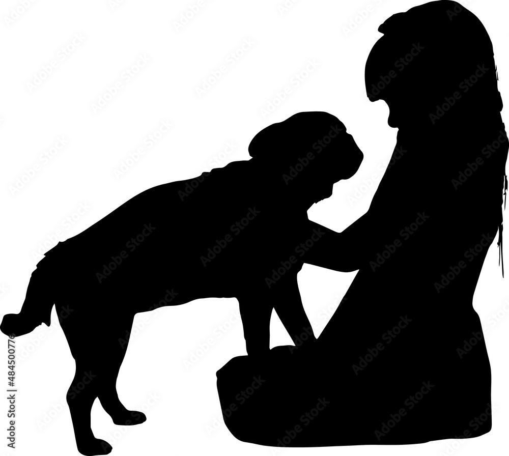 Dog Owners Silhouettes Dog Owners SVG EPS PNG Dog Owners Silhouettes Dog Owners SVG EPS PNG