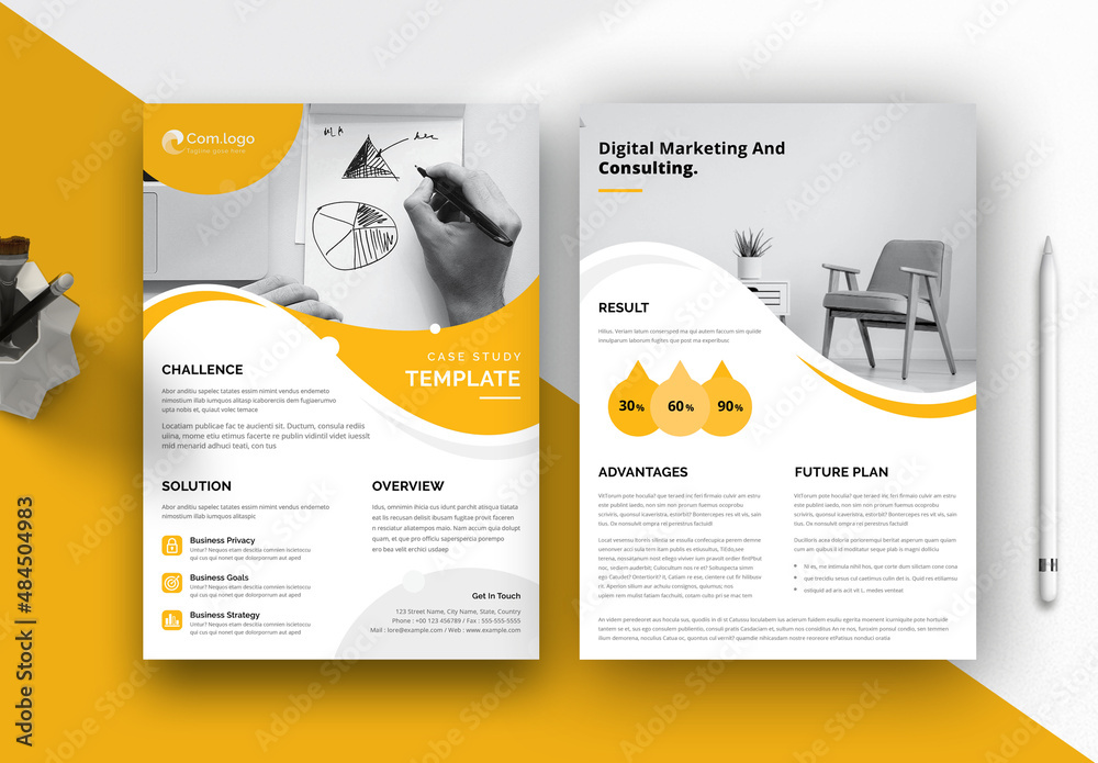 Corporate Case Study Stock Template | Adobe Stock