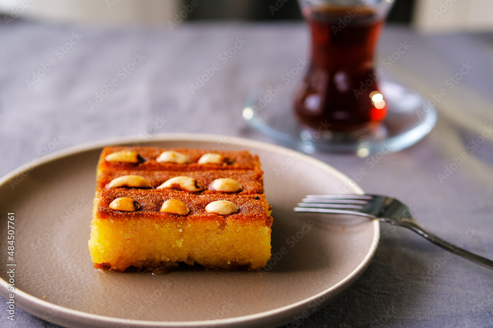 Sambali, traditional Turkish dessert from Izmir. Sambali, traditional Turkish dessert from Izmir.