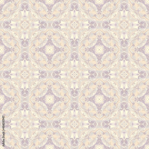 Abstract mosaic art pattern. Seamless ornament. © Alexey