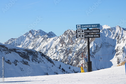 ski resort in the mountains