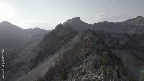 Drone shot in Idaho mountains