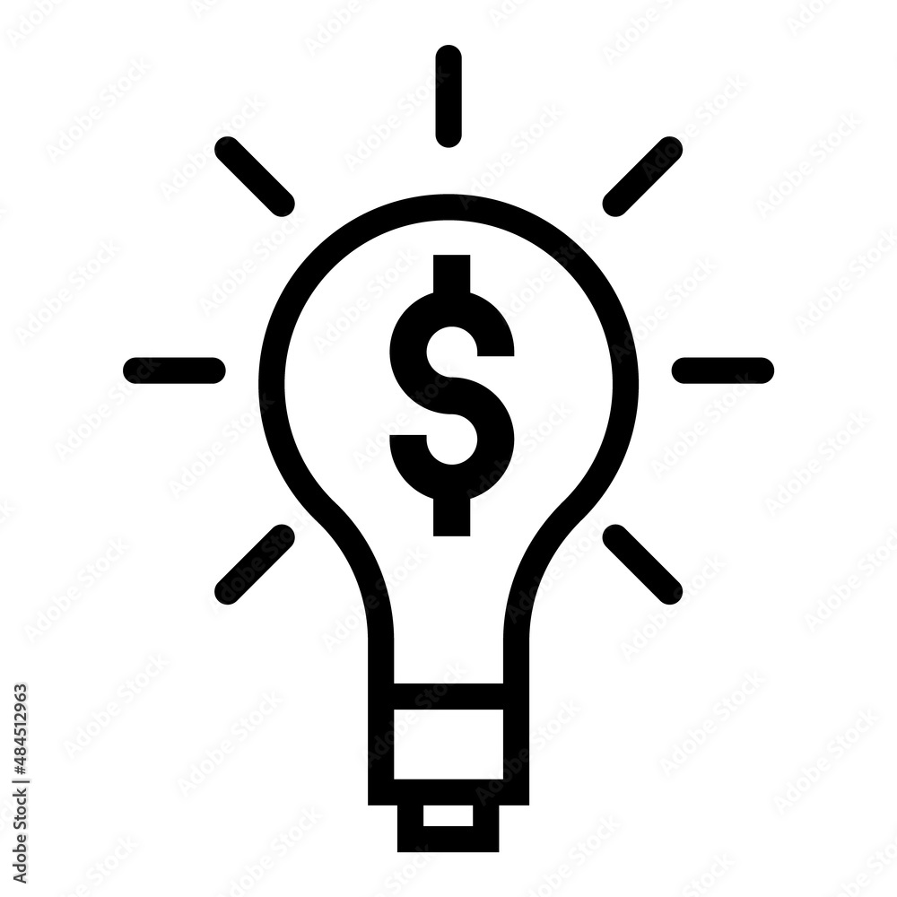 Business Idea Flat Icon Isolated On White Background Business Idea Flat Icon Isolated On White Background