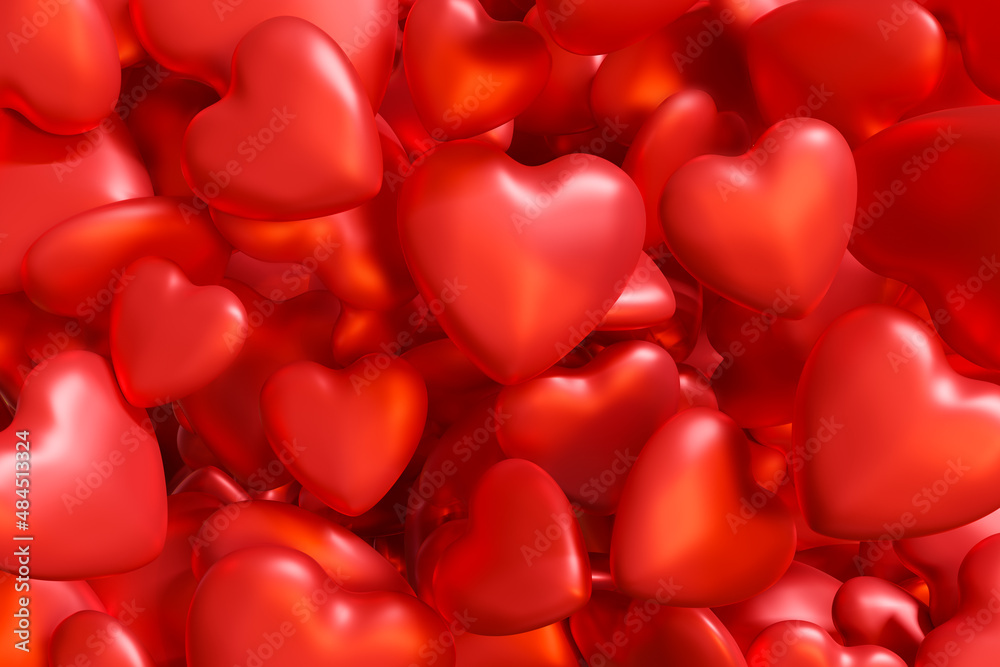 Abstract Bunch of Heart Shapes Background. Love, Romance and Valentine's Day. Abstract Bunch of Heart Shapes Background. Love, Romance and Valentine's Day.