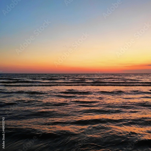 sunset over the sea © Anna