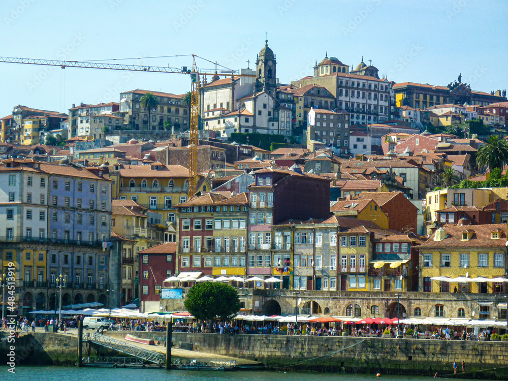 Oporto desde el río, Portugal.