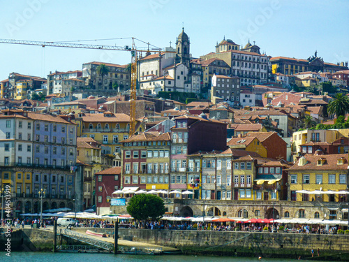 Oporto desde el río, Portugal.