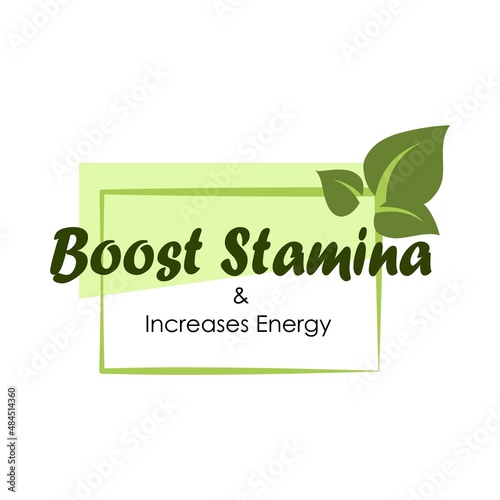 Boost stamina and encreasing energy sticker product