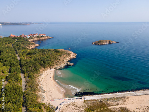 Aerial view of Snake Island at Arkutino region, Bulgaria photo