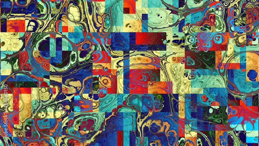 Digital fractal pattern. Abstract background. Digital fractal pattern. Abstract background.