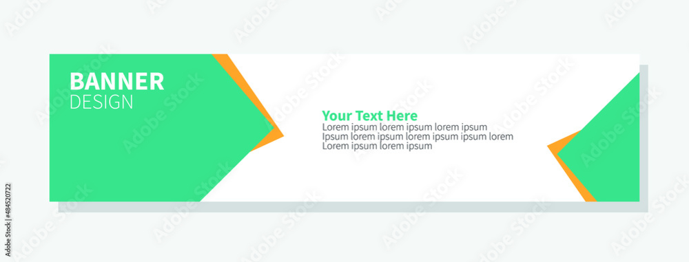 Vector abstract design banner web template. Vector abstract design banner web template.