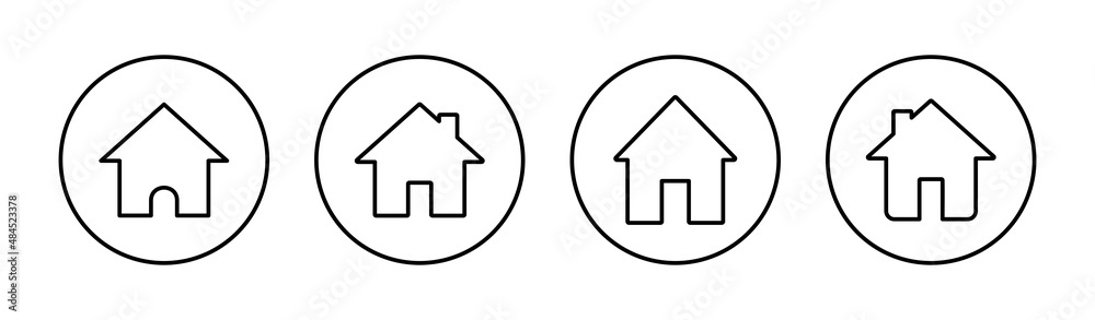 House icons set. Home sign and symbol House icons set. Home sign and symbol