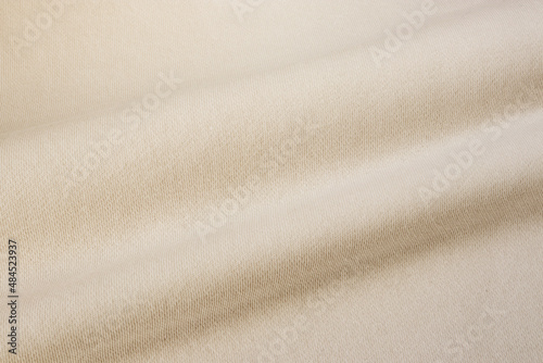 Ivory sweatshirt knitted footer fabric texture with soft folds
