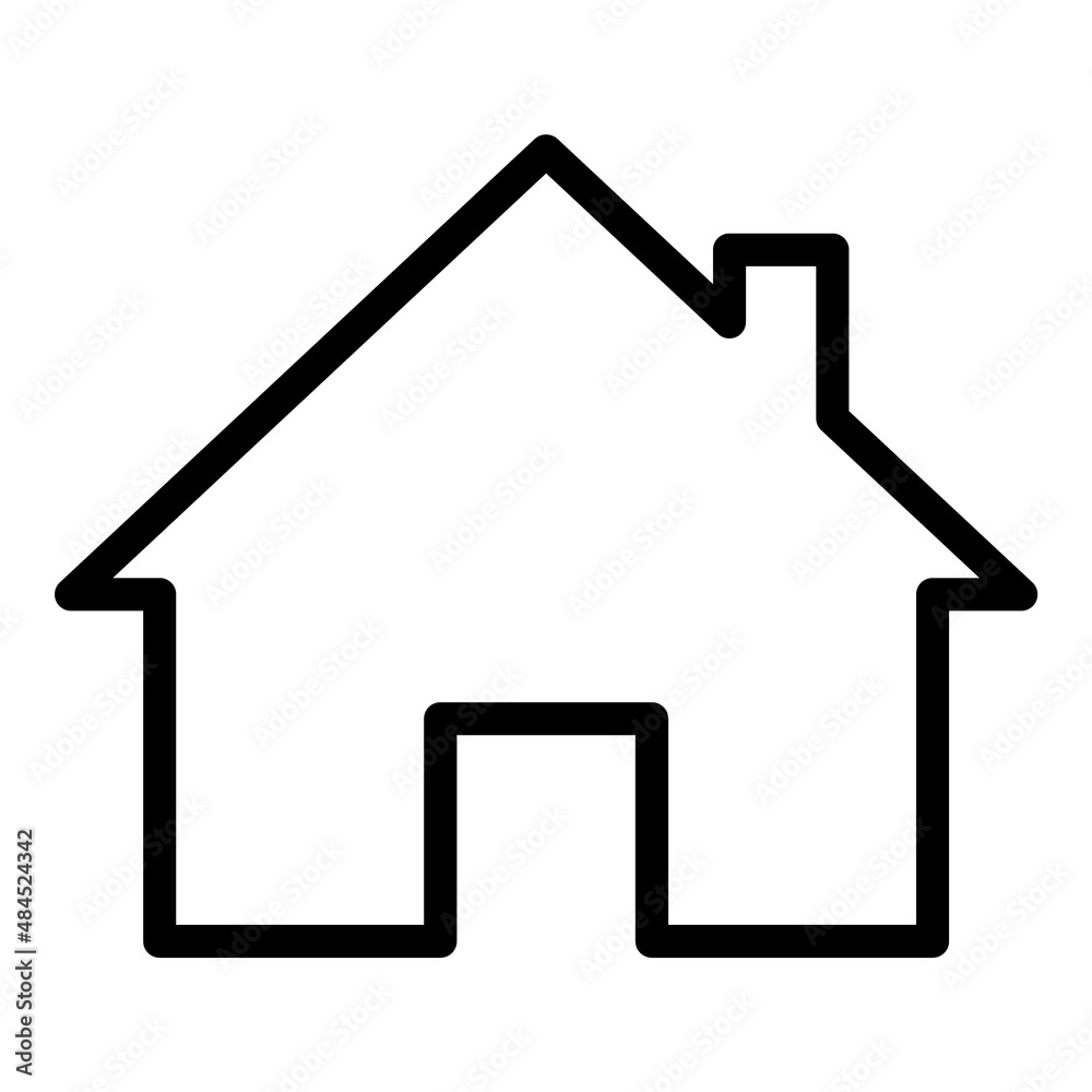 Home Flat Icon Isolated On White Background Home Flat Icon Isolated On White Background