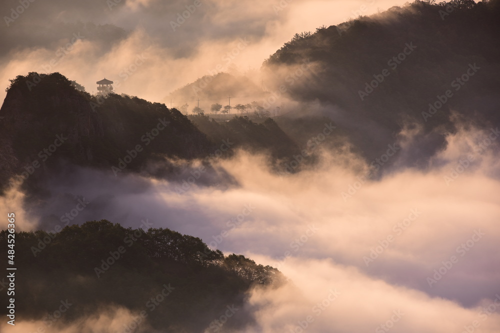 옥정호의 새벽 물안개(early morning mist in Ok-Jung lake)