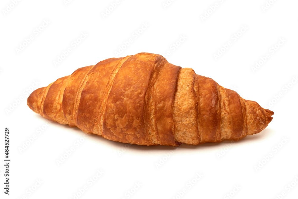 Plain croissant isolated on white background Plain croissant isolated on white background