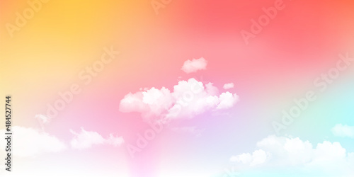 空　カラフル　風景　背景
