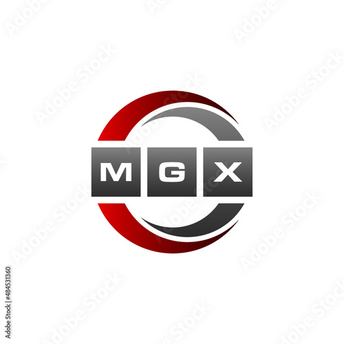 MGX Letter Initial Logo Design Template Vector Illustration photo