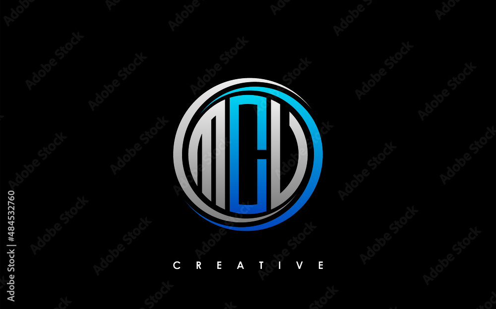 MCV Letter Initial Logo Design Template Vector Illustration