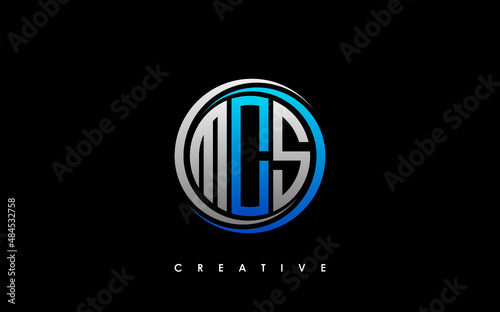 MCS Letter Initial Logo Design Template Vector Illustration