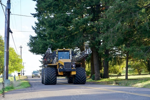 tractor on the road