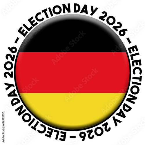 Free Download Germany Election Day 2026 Circular Flag Concept - 3D Illustration - GFXLoad