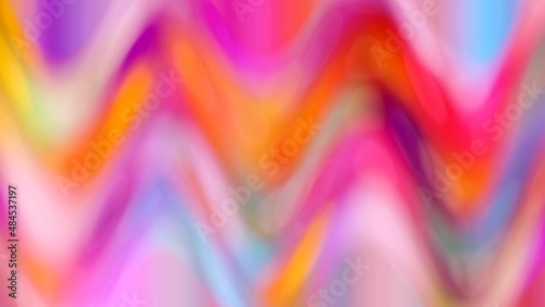 Abstract colorful shining blurred background. Close up rotation