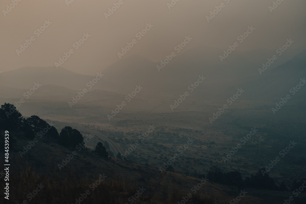 Obraz premium Morning Smoke 05, HWY 89