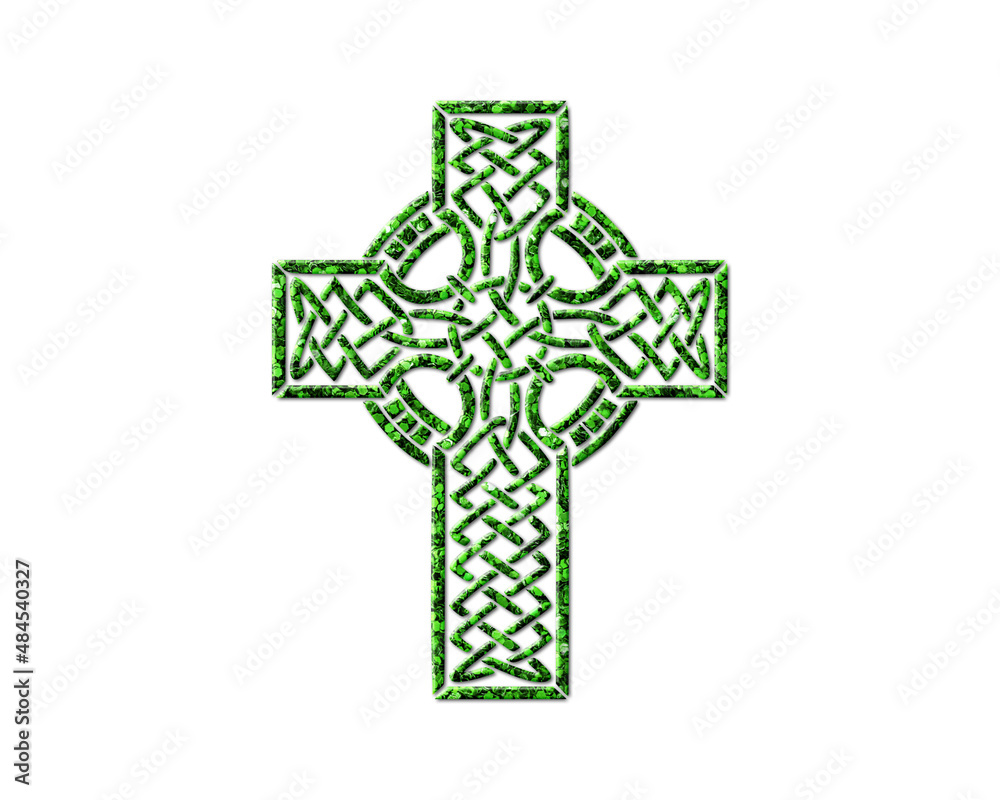 Christian Church Cross Green Glitter Icon Logo Symbol illustration